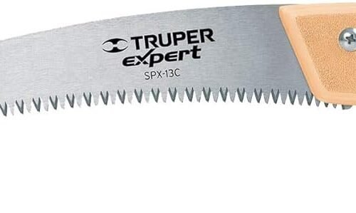 Serrucho de poda 13', hoja curva, 7 DPP, Truper Expert