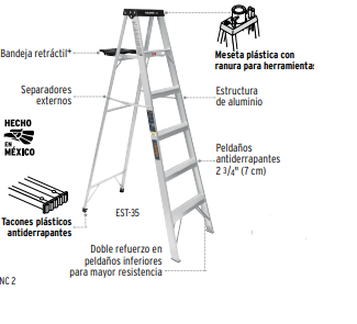 Escaleras tipo tijera TIPO III